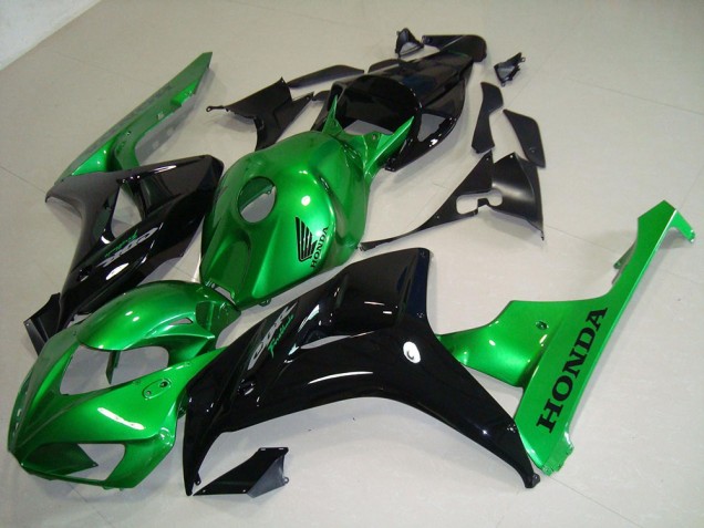 Negro Verde ABS Plástica Honda CBR 1000 RR 2006-2007 Negro Verde ABS Plástica Honda CBR 1000 RR 2006-2007