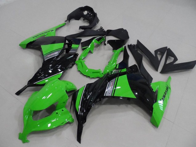 Negro Verde Kit Carenado ABS Completo Kawasaki ZX 300R 2013-2016