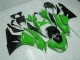 Negro Verde Kit Carenado Inyección Kawasaki ZX6R 2009-2012 Negro Verde Kit Carenado Inyección Kawasaki ZX6R 2009-2012
