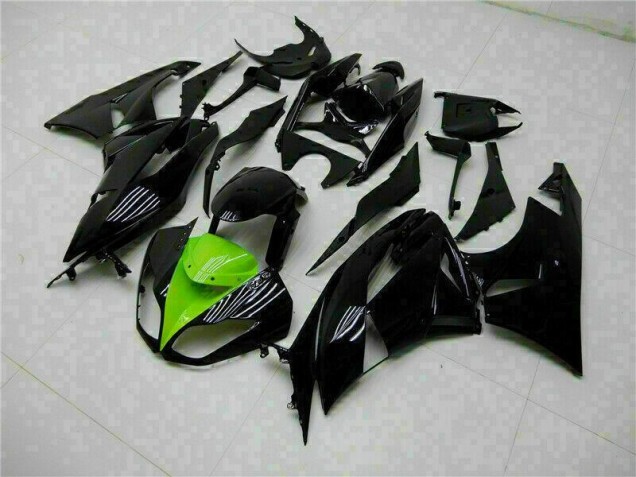 Negro Verde Kits Carenado Kawasaki ZX6R 2009-2012 Negro Verde Kits Carenado Kawasaki ZX6R 2009-2012