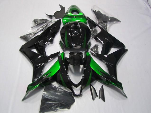 Negro Verde Kits Completo Carenado Honda CBR 600 RR 2007-2008