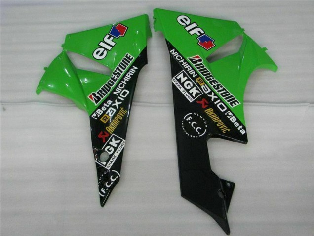 Negro Verde Kits Completo Carenado Kawasaki ZX6R 2009-2012 Negro Verde Kits Completo Carenado Kawasaki ZX6R 2009-2012