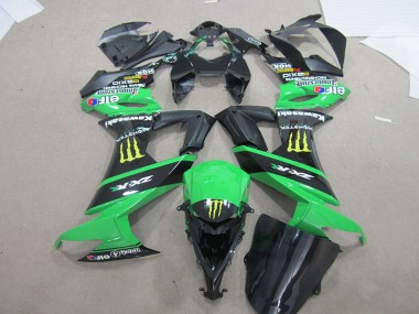 Negro Verde Monster Carenado Kawasaki ZX10R 2008-2010
