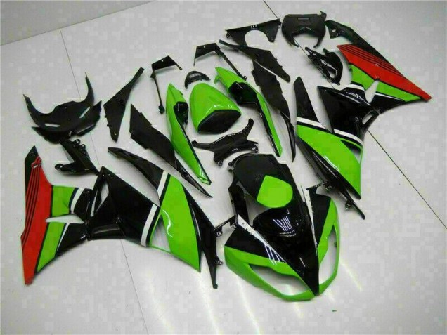Negro Verde Roja Carenado Kawasaki ZX6R 2009-2012 Negro Verde Roja Carenado Kawasaki ZX6R 2009-2012