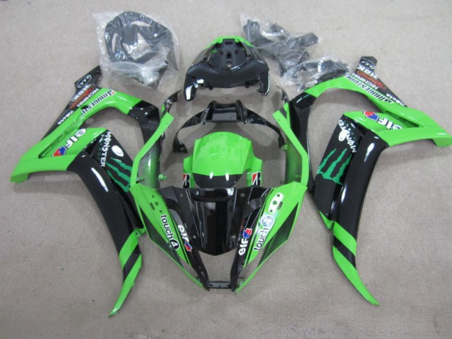 Negro Verde Touch4 Monster Carenado Kawasaki ZX10R 2011-2015 Negro Verde Touch4 Monster Carenado Kawasaki ZX10R 2011-2015