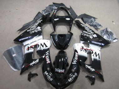 Negro West Mobil Ninja 636 Carenado Kawasaki ZX6R 2005-2006