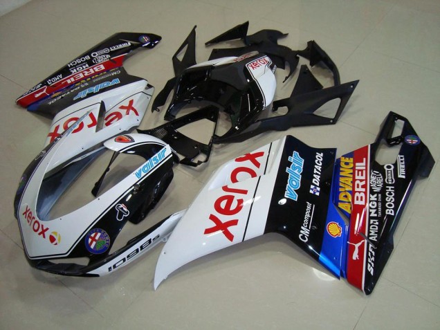 Negro Xerox Carenado Ducati 848 1098 1198 2007-2014 Negro Xerox Carenado Ducati 848 1098 1198 2007-2014
