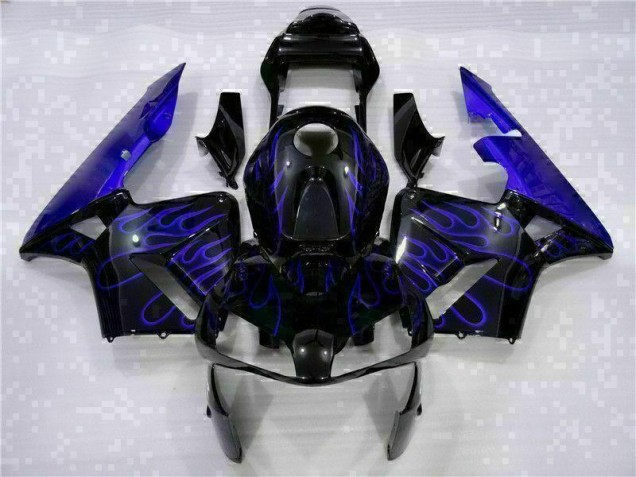 Negro con Azul Llama Carenado Honda CBR 600 RR 2003-2004 Negro con Azul Llama Carenado Honda CBR 600 RR 2003-2004