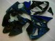Negro con Azul Llama Carenado Kawasaki ZX6R 2000-2002 Negro con Azul Llama Carenado Kawasaki ZX6R 2000-2002