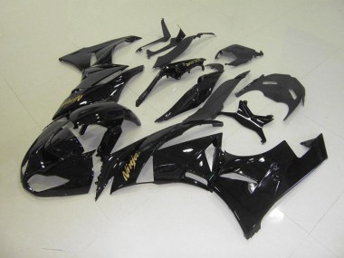 Negro con Oro Pegatinas Carenado Kawasaki ZX6R 2009-2012