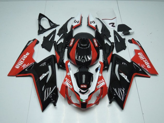 Negro y rojo Inyección Kit Carenado Aprilia RS 125 2006-2011 Negro y rojo Inyección Kit Carenado Aprilia RS 125 2006-2011