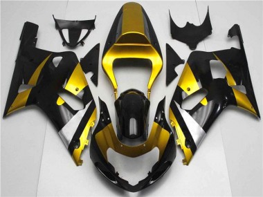 Oro Negro Carenado Suzuki GSXR 600 / 750 K1 K2 K3 2001-2003