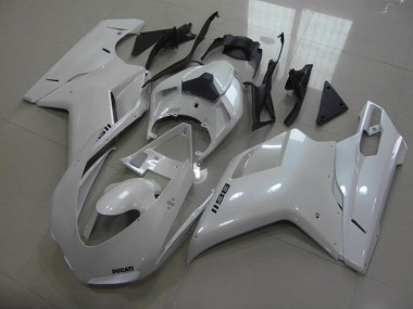 Pear Blanco Negro Calcomanías Carenado Ducati 848 1098 1198 2007-2014