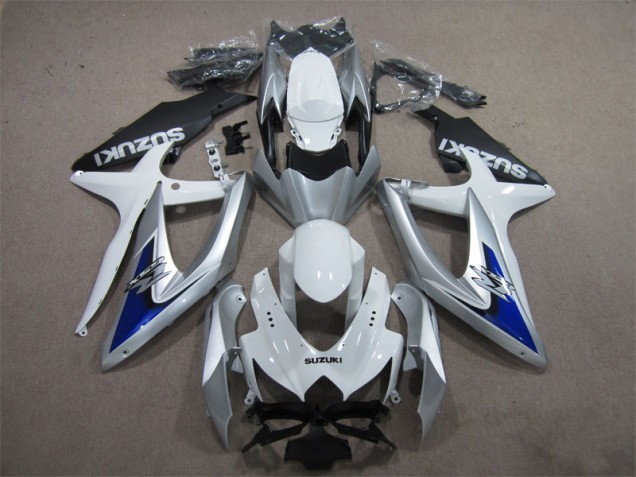 Plata Azul Blanco Carenado Suzuki GSXR 600 K8 2008-2010