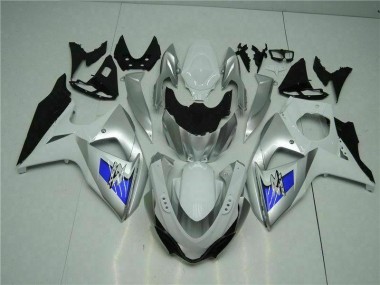 Plata Blanco Carenado Suzuki GSXR 1000 K9 2009-2016