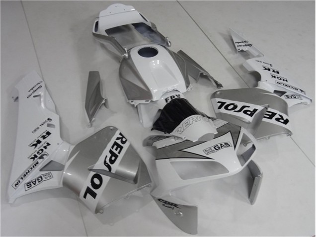 Plata Blanco Negro Repsol Carenados Honda CBR 600 RR 2003-2004 Plata Blanco Negro Repsol Carenados Honda CBR 600 RR 2003-2004