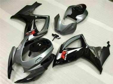 Plata Gris ABS Plástico Suzuki GSXR 600 / 750 K6 2006-2007