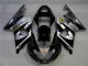 Plata Negro Carenado Suzuki GSXR 1000 K1 2000-2002 Plata Negro Carenado Suzuki GSXR 1000 K1 2000-2002