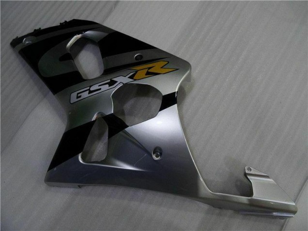 Plata Negro Carenado Suzuki GSXR 1000 K1 2000-2002 Plata Negro Carenado Suzuki GSXR 1000 K1 2000-2002