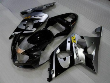 Plata Negro Carenado Suzuki GSXR 1000 K1 2000-2002