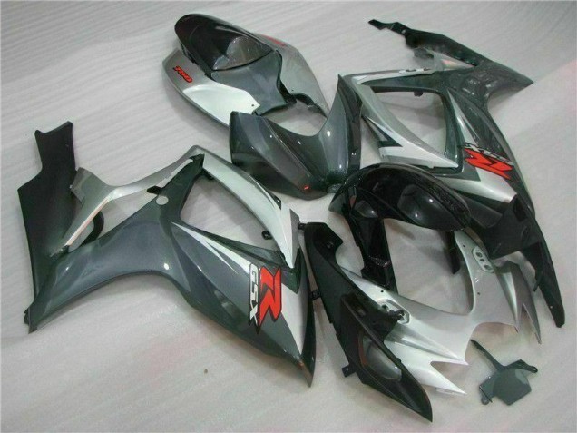 Plata Negro Carenado Suzuki GSXR 600 / 750 K6 2006-2007 Plata Negro Carenado Suzuki GSXR 600 / 750 K6 2006-2007