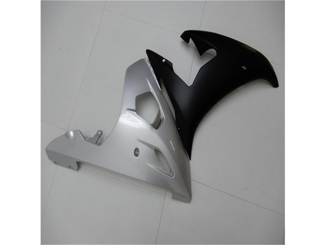 Plata Negro Carenado Yamaha R6 2003-2005 Plata Negro Carenado Yamaha R6 2003-2005