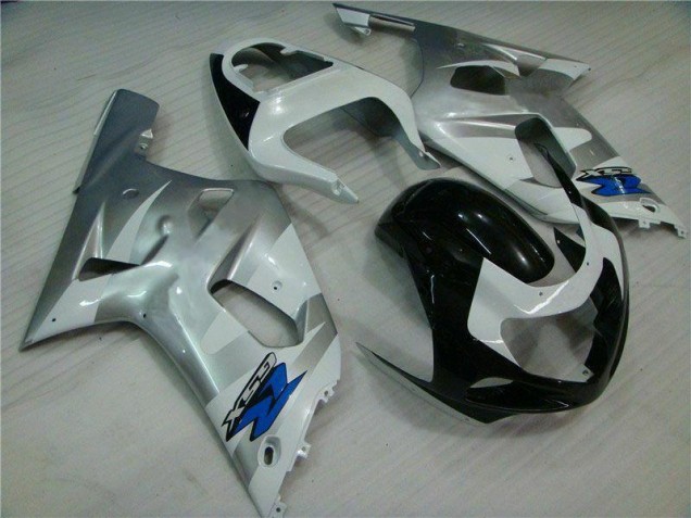 Plata Negro Carrocería Suzuki GSXR 600 / 750 K1 K2 K3 2001-2003