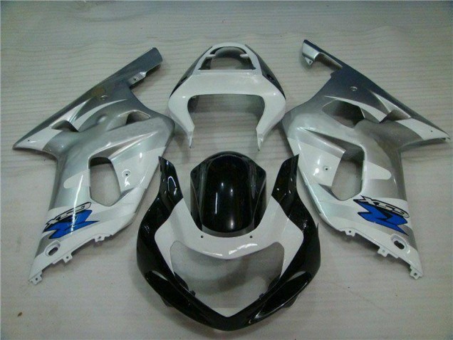 Plata Negro Carrocería Suzuki GSXR 600 / 750 K1 K2 K3 2001-2003