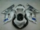Plata Negro Carrocería Suzuki GSXR 600 / 750 K1 K2 K3 2001-2003