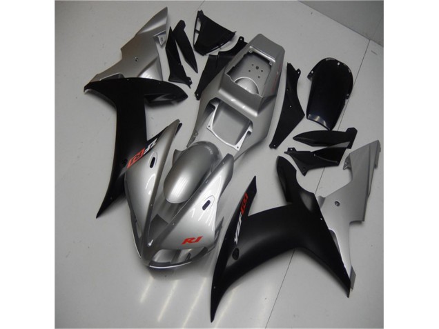 Plata Negro Plástica Yamaha R1 2002-2003 Plata Negro Plástica Yamaha R1 2002-2003