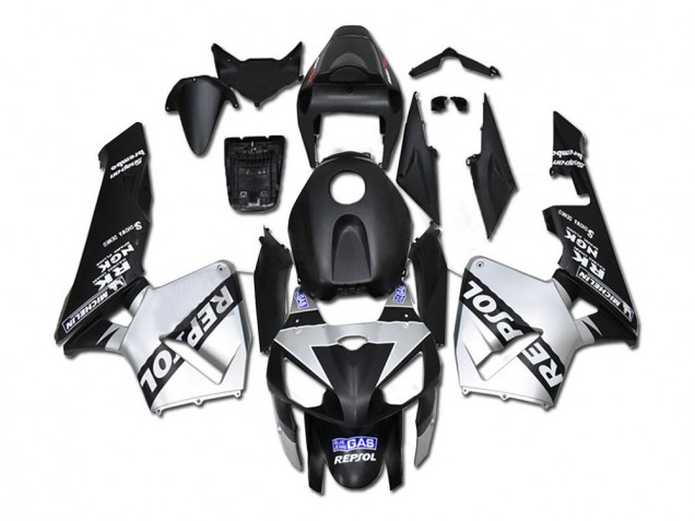 Plata Repsol Negro Carenado Honda CBR 600 RR 2005-2006 Plata Repsol Negro Carenado Honda CBR 600 RR 2005-2006