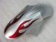 Plata Rojo Llamas Carenado Kawasaki ZX6R 2005-2006 Plata Rojo Llamas Carenado Kawasaki ZX6R 2005-2006