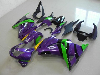 Púrpura EVA Racing Carenado Kawasaki ZX 250R 2008-2012