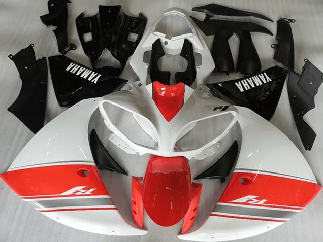 Racy Rojo Blanco Negro Carenado Yamaha R1 2012-2014