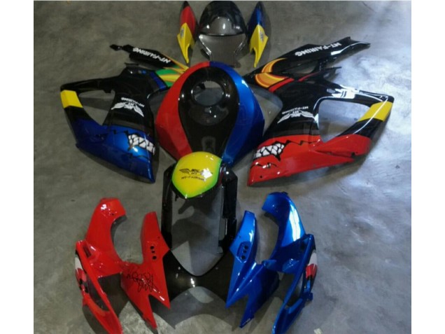 Rojo Azul Carenado Suzuki GSXR 600 / 750 K6 2006-2007 Rojo Azul Carenado Suzuki GSXR 600 / 750 K6 2006-2007