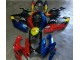 Rojo Azul Carenado Suzuki GSXR 600 / 750 K6 2006-2007 Rojo Azul Carenado Suzuki GSXR 600 / 750 K6 2006-2007
