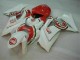 Rojo Blanco ABS Plástico Suzuki GSXR 1000 K7 2007-2008 Rojo Blanco ABS Plástico Suzuki GSXR 1000 K7 2007-2008