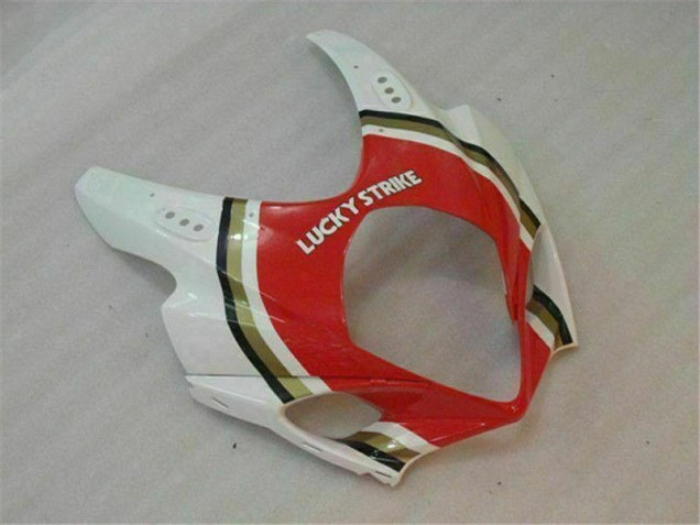 Rojo Blanco ABS Plástico Suzuki GSXR 1000 K7 2007-2008 Rojo Blanco ABS Plástico Suzuki GSXR 1000 K7 2007-2008