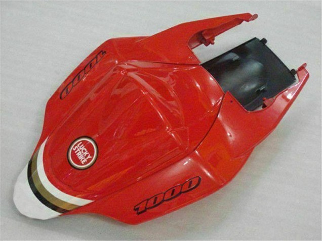 Rojo Blanco ABS Plástico Suzuki GSXR 1000 K7 2007-2008 Rojo Blanco ABS Plástico Suzuki GSXR 1000 K7 2007-2008