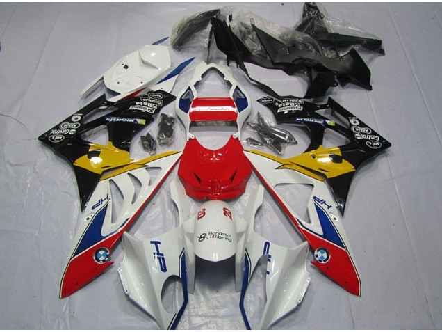 Rojo Blanco Amarillo Carenado BMW S1000RR 2009-2014 Rojo Blanco Amarillo Carenado BMW S1000RR 2009-2014