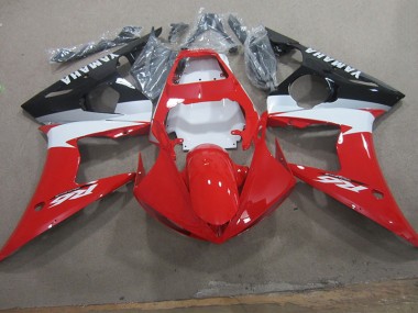 Rojo Blanco Calcomanía Carenado Yamaha R6 2003-2005