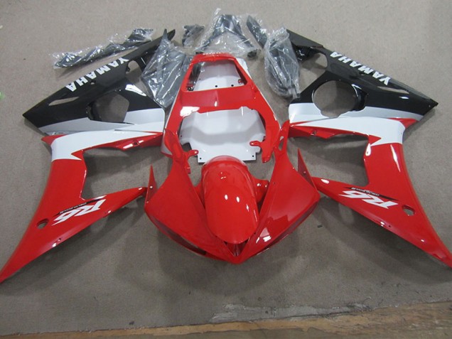 Rojo Blanco Calcomanía Carenado Yamaha R6 2003-2005 Rojo Blanco Calcomanía Carenado Yamaha R6 2003-2005