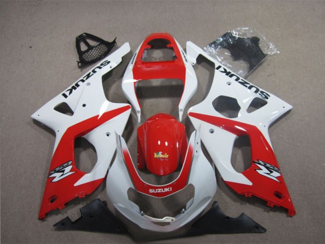 Rojo Blanco Carenado Suzuki GSXR 1000 K3 2003-2004