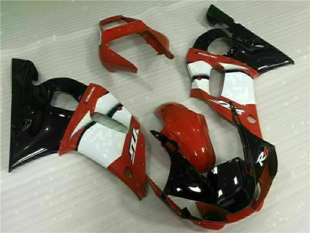 Rojo Blanco Carenado Yamaha R6 1998-2002