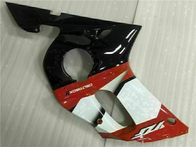 Rojo Blanco Carenado Yamaha R6 1998-2002