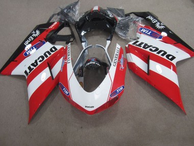 Rojo Blanco Generali Tim Carenado Ducati 1098 2007-2014