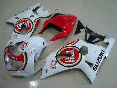 Rojo Blanco Lucky Strike Carenado Suzuki GSXR 750 K1 K2 K3 2001-2003