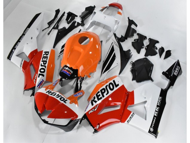 Rojo Blanco Naranja Repsol Carenado Honda CBR 600 RR 2013-2021 Rojo Blanco Naranja Repsol Carenado Honda CBR 600 RR 2013-2021