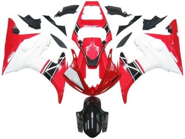 Rojo Blanco Negro Kits Completo Carenado ABS Yamaha R6 2003-2005