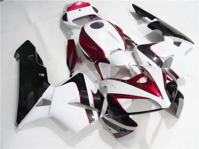 Rojo Blanco Negro Kits Completo Carenado Honda CBR 600 RR 2005-2006
